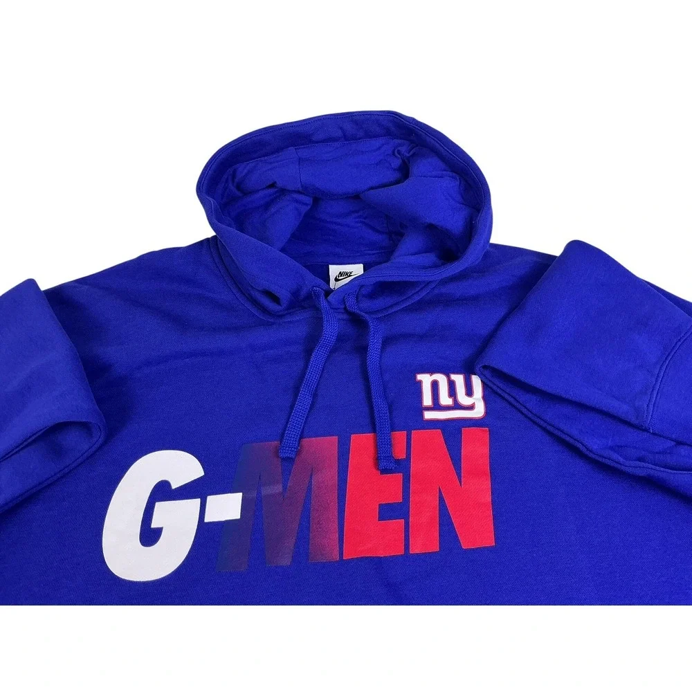 Nike New York Giants G-Men Hoodie Blue NFL Team Apparel‎ Men's XL NWT